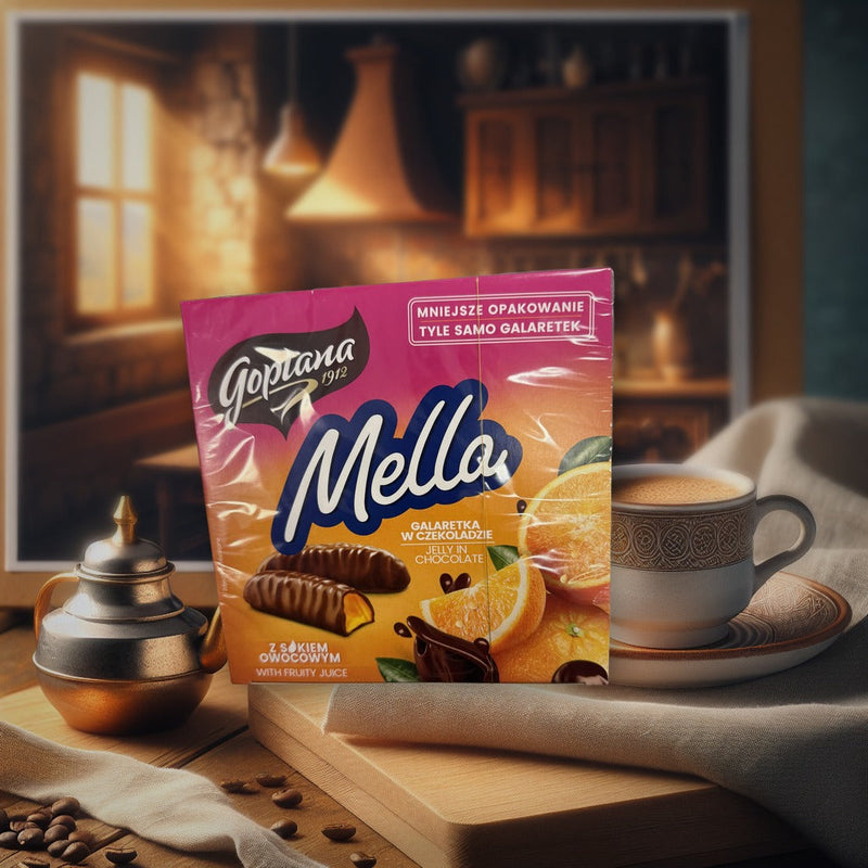 Golplana Mella Orange Jelly In Chocolate 190g — authentic snack from France | Hamilton Euromarket