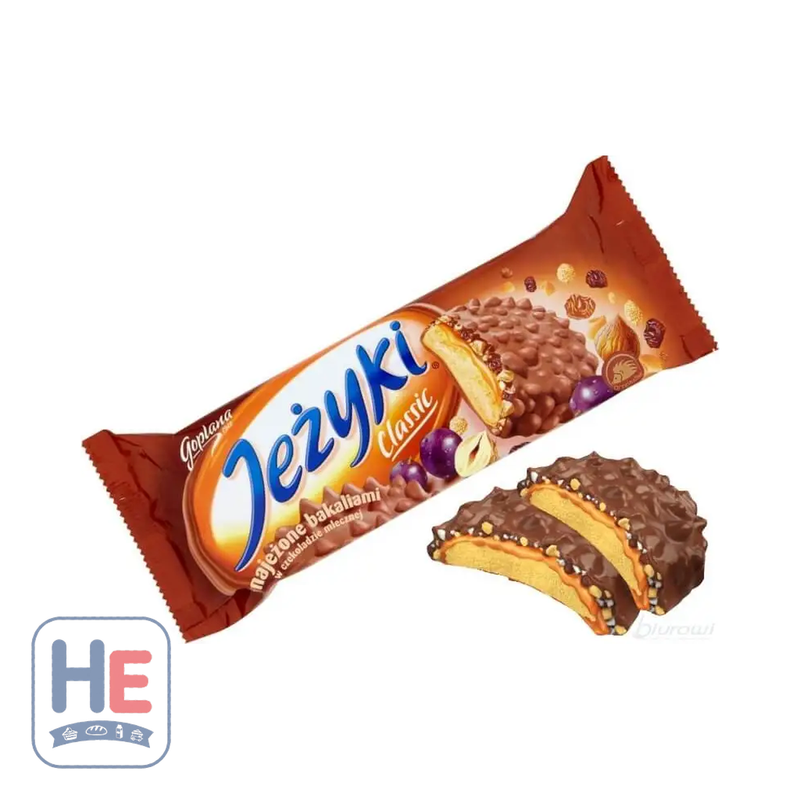 Goplana Jeżyki Classic Biscuits in Milk Chocolate 140g (4.9oz) | HE hero 5900352002361