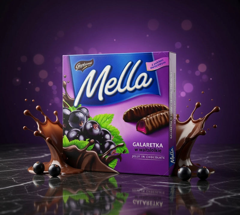 Goplana Mella Blackcurrant Jelly in Chocolate 190 g
