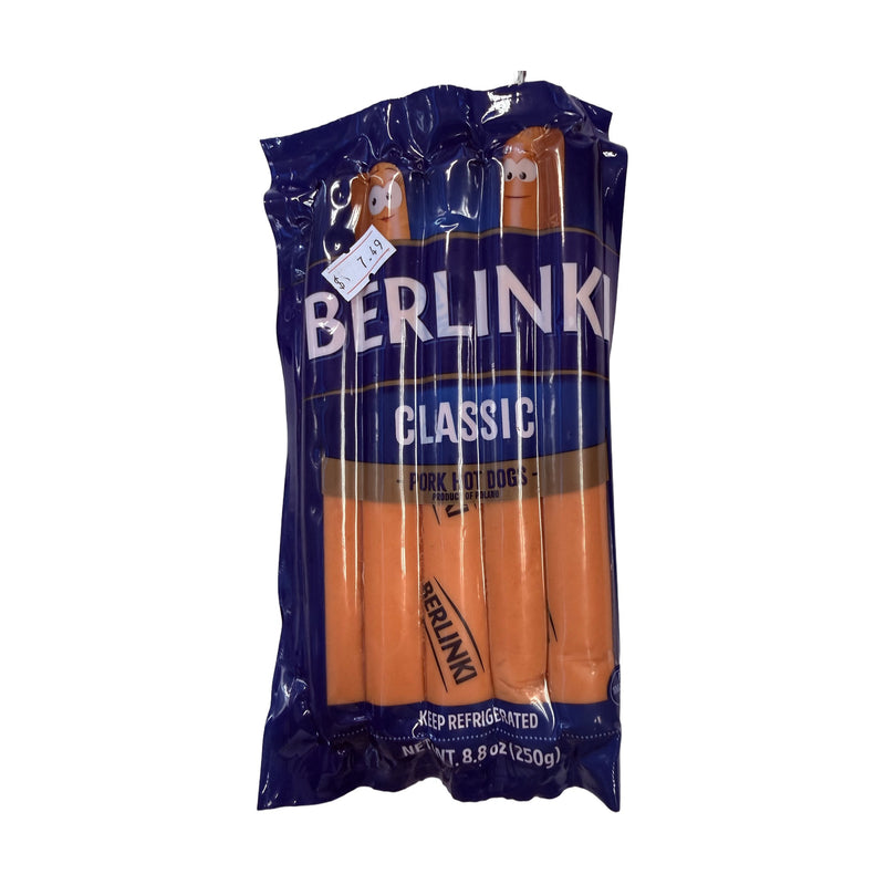 Morliny Berlinki Classic Hot Dogs (Smoked Sausage) 250 g | Hamilton Euromarket