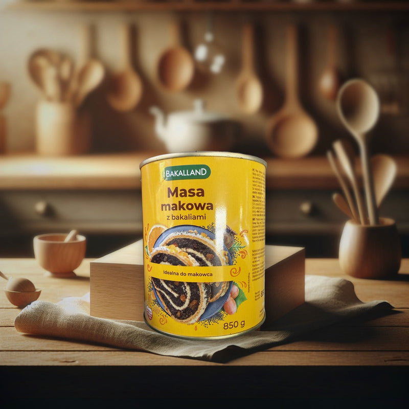 Bakalland Masa Makowa Z Bakaliami 850 g — authentic baking from Poland | Hamilton Euromarket