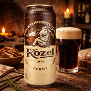 Kozel Cerny Dark Lager Beer 500 mL — authentic alcohol from Czechia | Hamilton Euromarket
