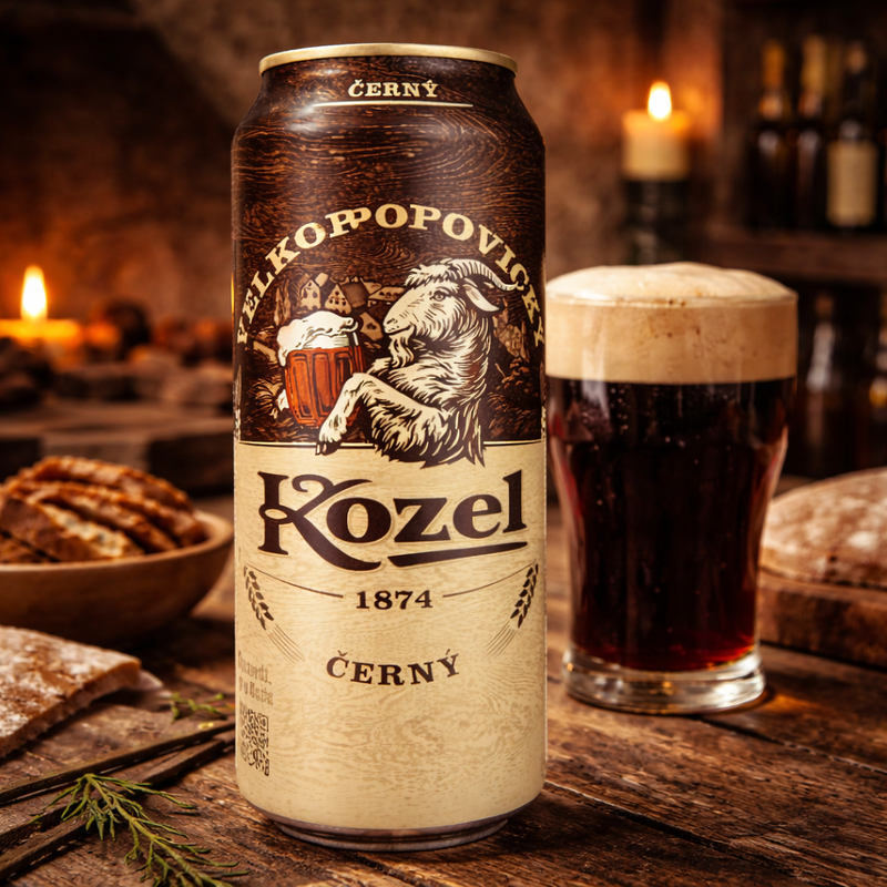 Kozel Cerny Dark Lager Beer 500 mL