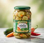 Vitarol Salatka Greek Salad Piquant 900 g — authentic pantry from Poland | Hamilton Euromarket
