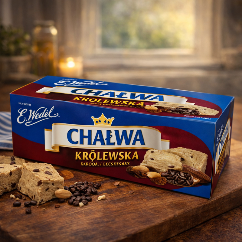 E.Wedel Cocoa & Vanilla Halva with Nuts & Raisins 250 g