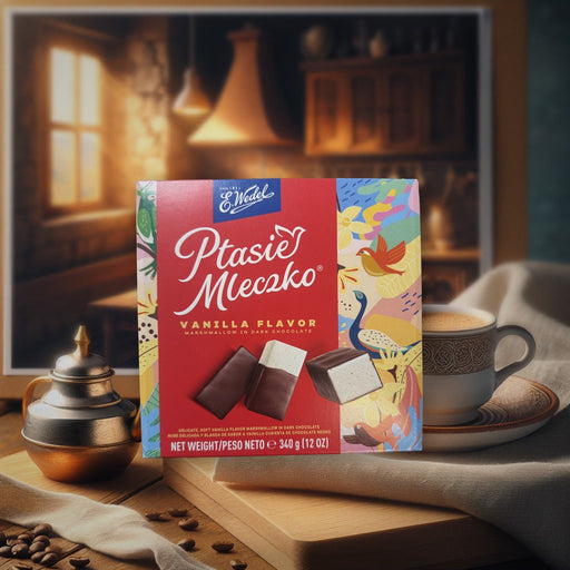 E. Wedel Ptasie Mleczko Vanilla Flavor 380 g — authentic snacks-sweets from United States | Hamilton Euromarket