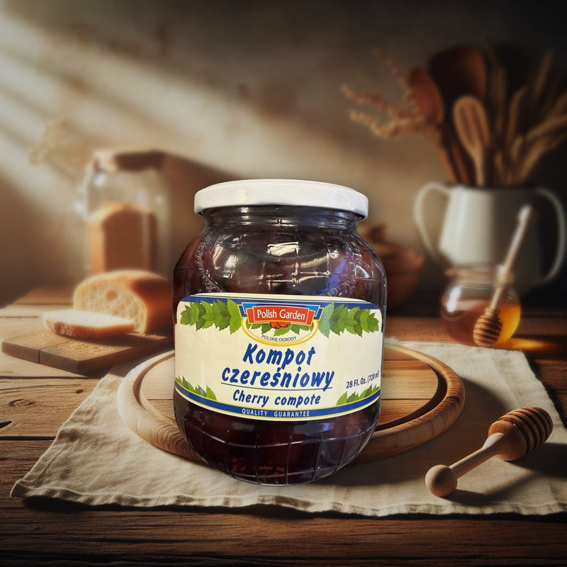 Polish Garden Cherry Compote 720 g — authentic pantry from Poland | Hamilton Euromarket