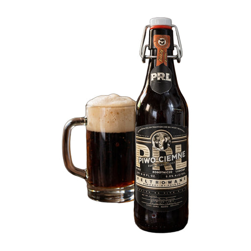 PRL Piwo Ciemne Euro Dark Lager Beer 500 ml 5.0% ABV | Hamilton Euromarket