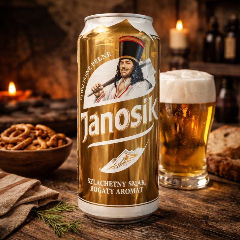 Tanosik Jasne Pełne Lager Beer 500 mL