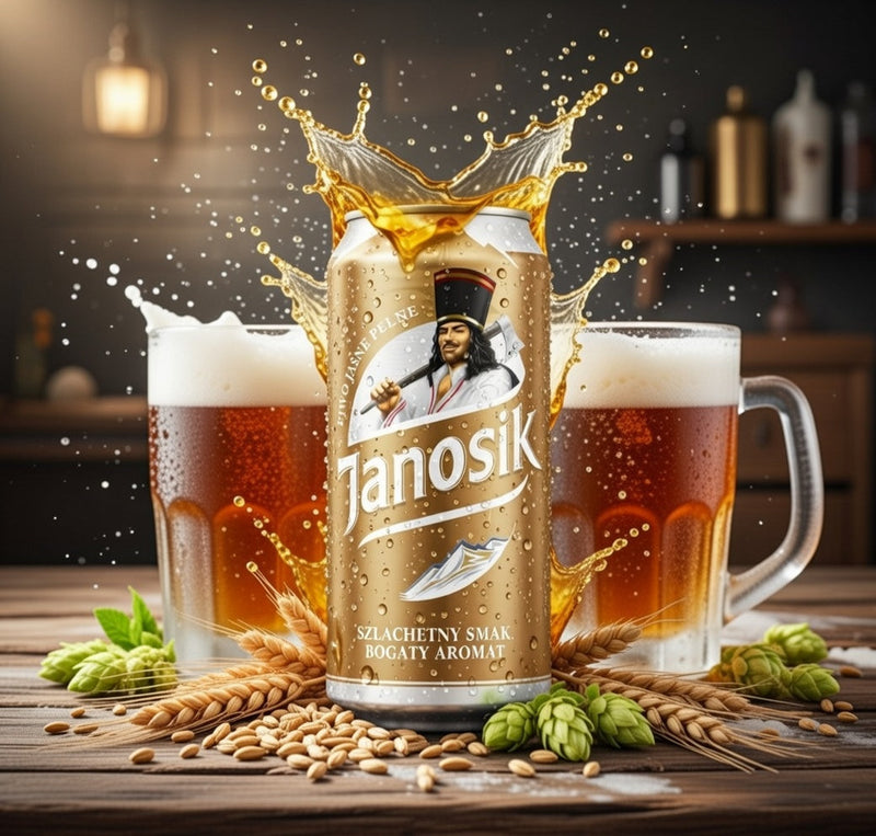 Perła Janosik Jasne Beer 500 ml 5% ABV