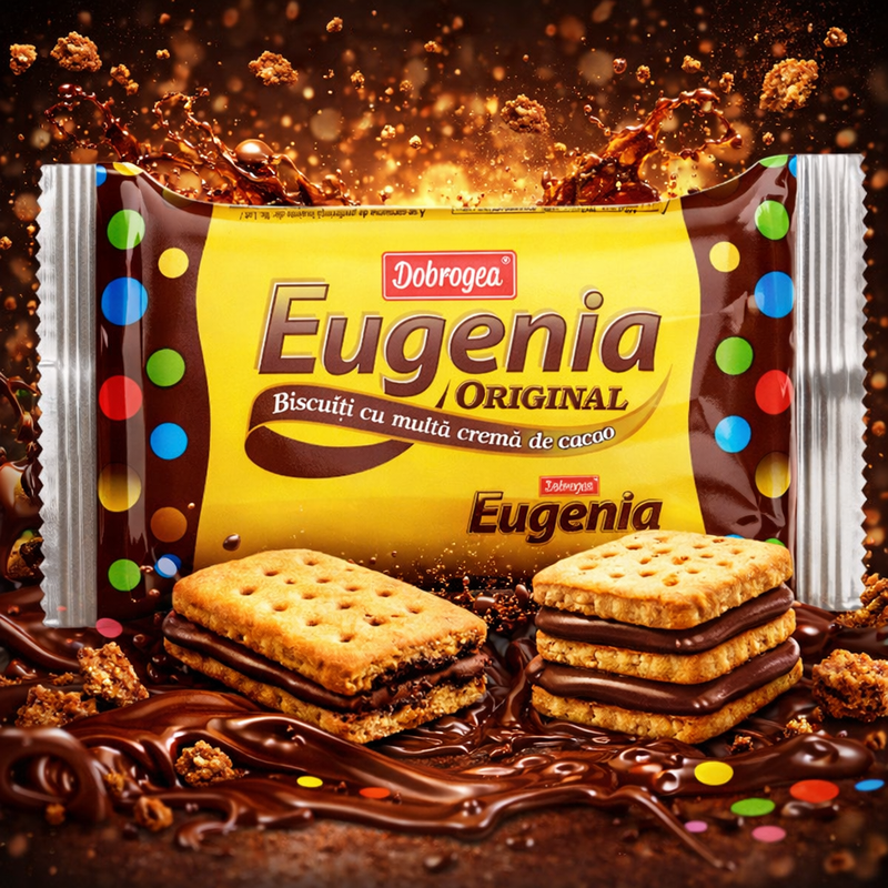 Dobrogea Eugenia Original Cocoa Cream Sandwich Biscuits 360 g