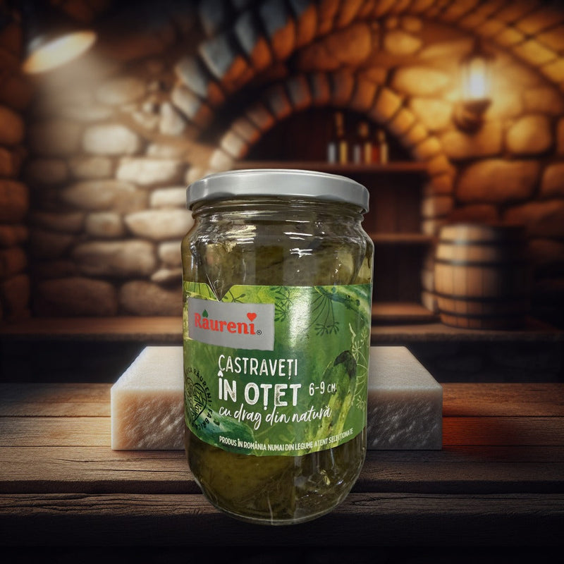 Raureni Pepinillos En Vinagre 720 g — authentic pantry from Spain | Hamilton Euromarket