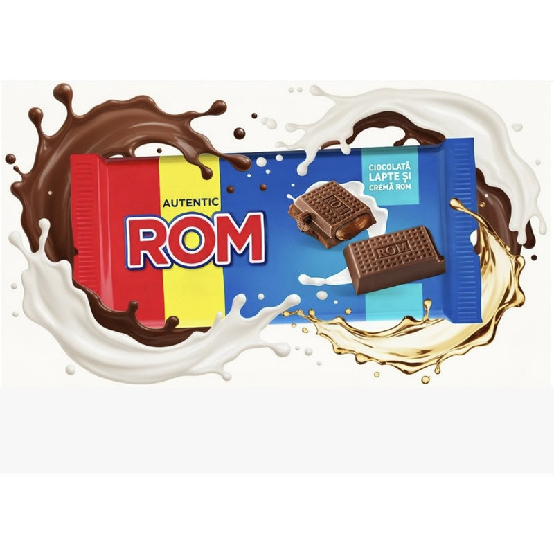 Kandia ROM Rum Cream Dark Chocolate Bar 50% Cocoa 88 g
