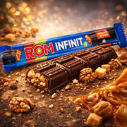 Kandia ROM Infinit Rum Chocolate Bar with Nuts and Biscuits 37 g — authentic snack from Romania | Hamilton Euromarket