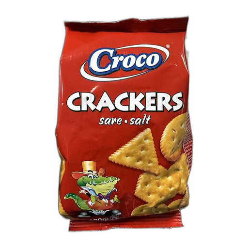 Croco Salt Crackers, Croatian Savory Biscuits 100g (3.5oz) | HE gallery 5941194000191 #2