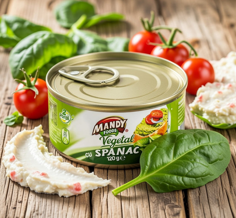 Mandy Foods Vegetable Pate with Spinach (Vegetal cu Spanac) 120 g