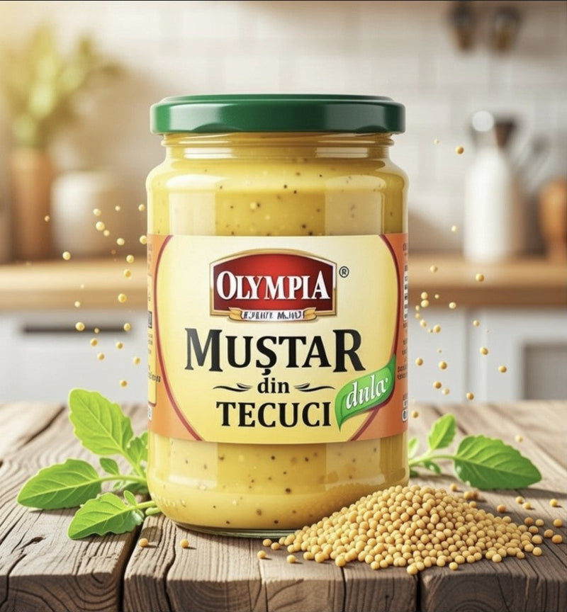 Olympia Mustar din Tecuci Dulce Sweet Mustard 300 g