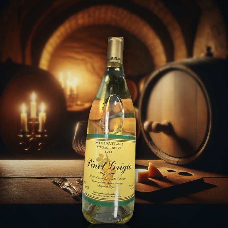 Murfatlar Special Reserve Pinot Grigio Dry Wine 750ml — authentic alcohol from Romania | Hamilton Euromarket
