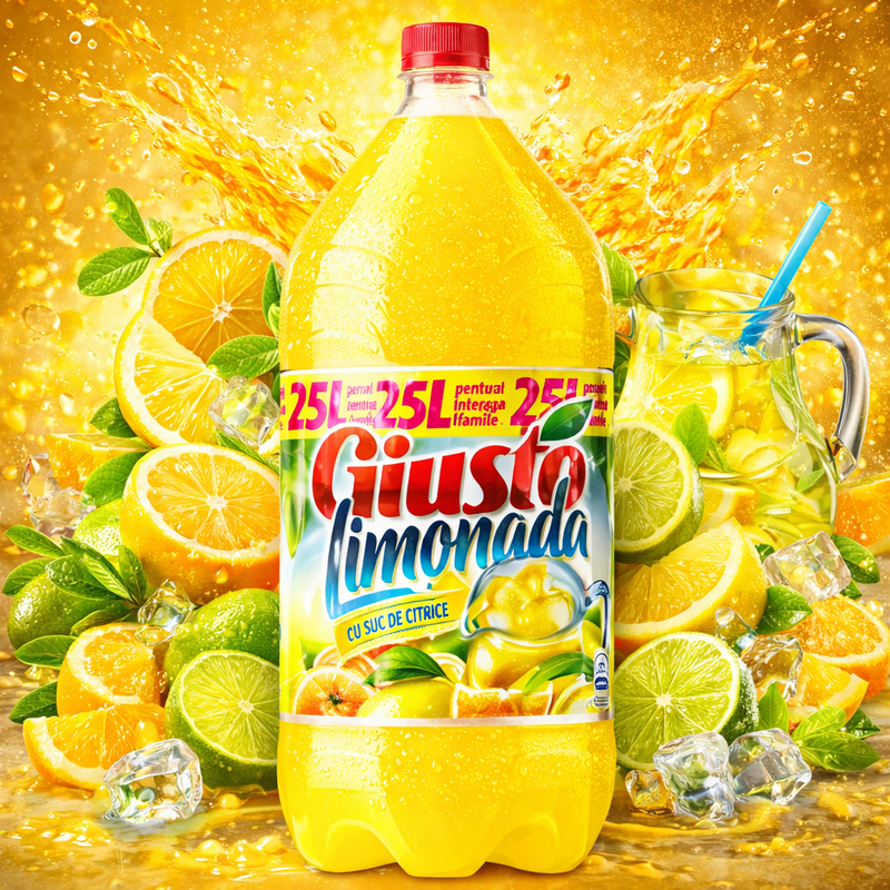 Giusto Limonada Lemon Soda 2.5 L