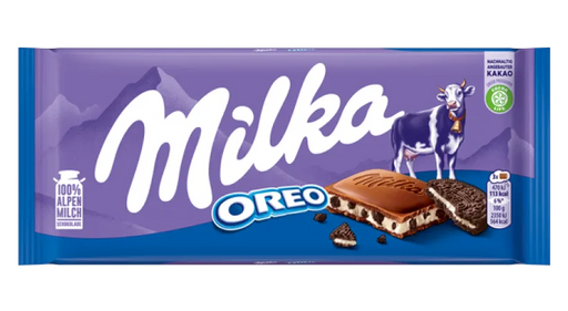 Milka Oreo Milk Chocolate Bar 100g (3.5oz)