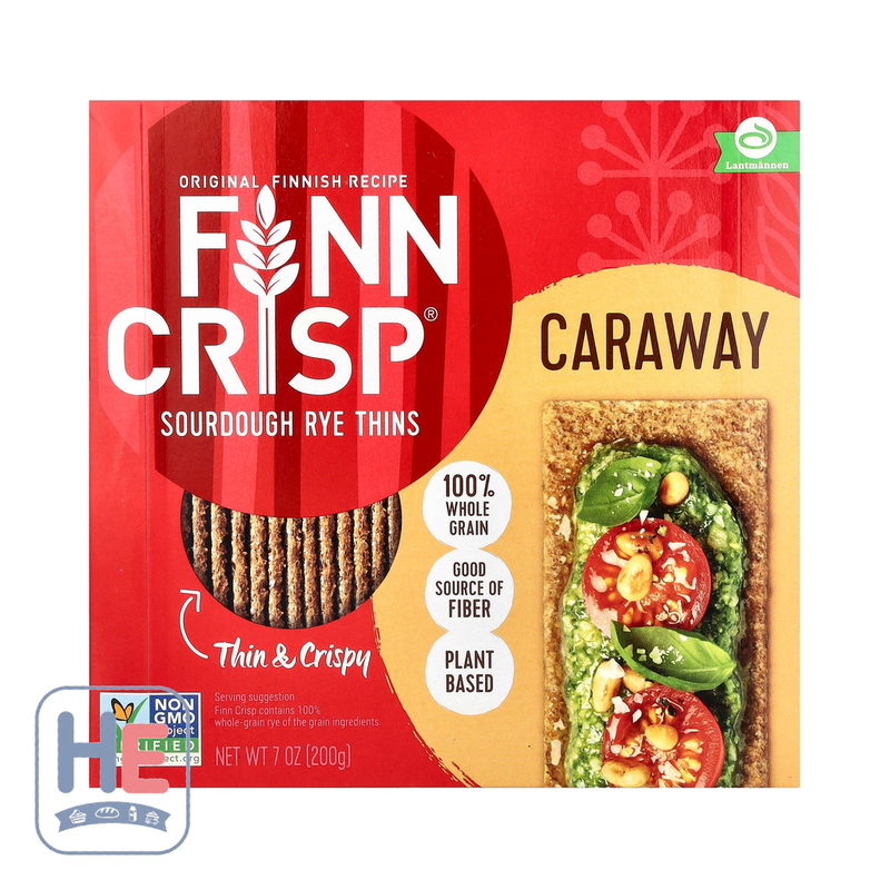 Finn Crisp Sourdough Rye Thins Caraway 200g (7.1oz) | HE hero 605870000114