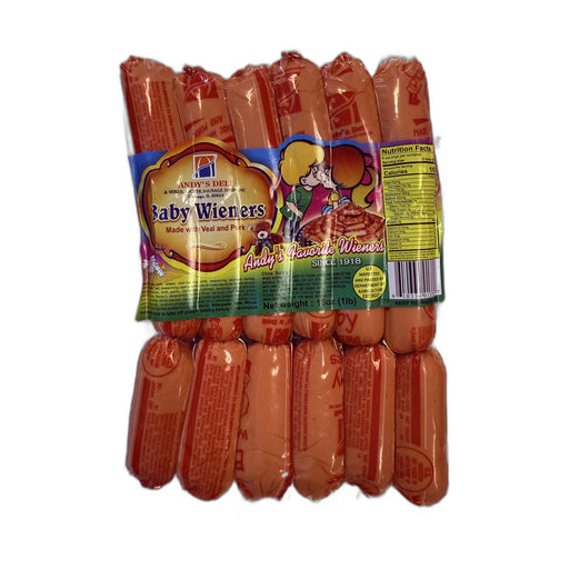 Andy's Deli & Mikolajczyk Pork Sausage Shop, Inc. Baby Wieners Made With Veal and Pork 15oz | Hamilton Euromarket