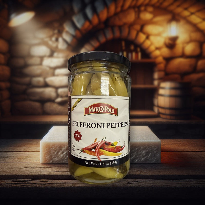 Marco Polo Hot Fefferoni Peppers 330g (11.6oz)