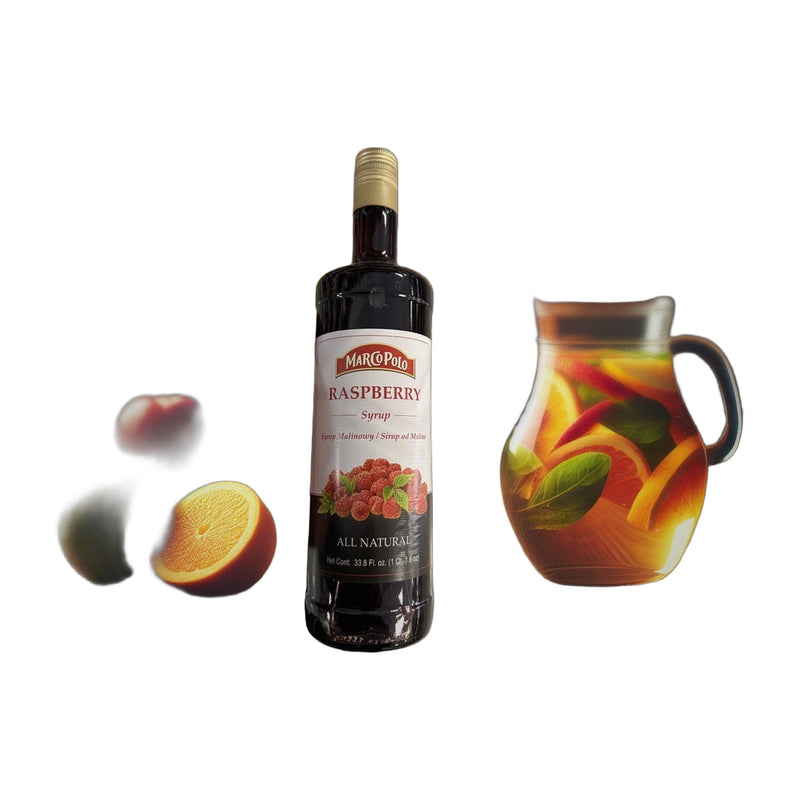 Marco Polo All Natural Raspberry Syrup 51 g | Hamilton Euromarket