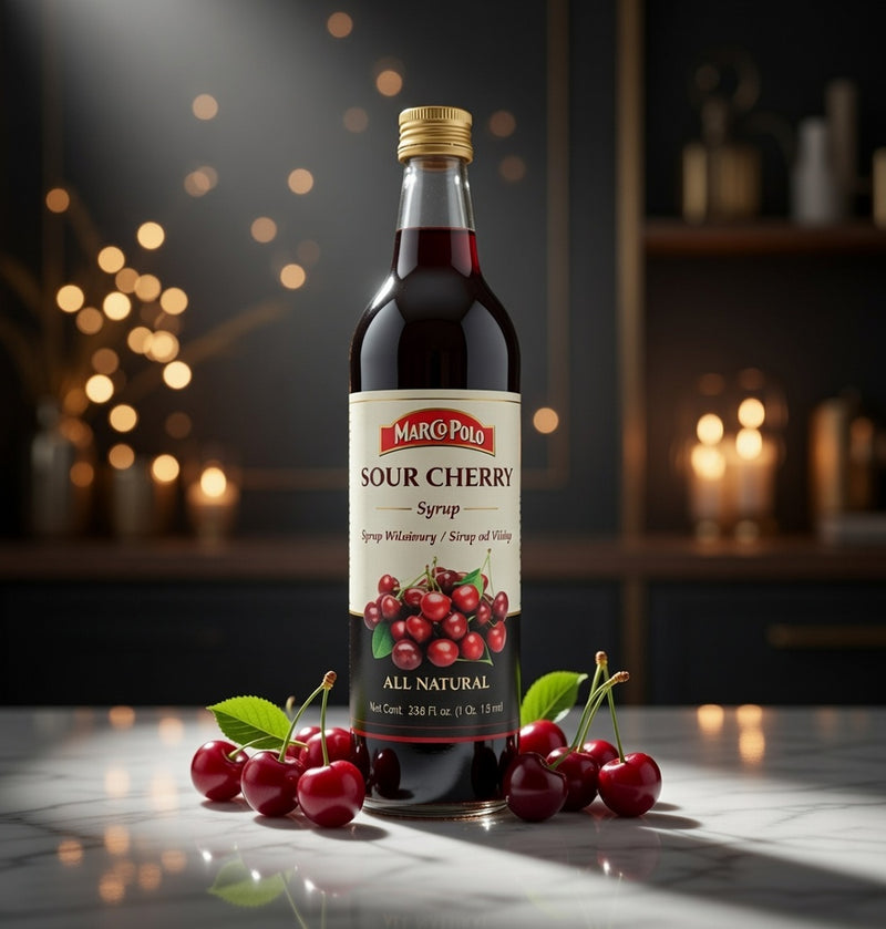 Marco Polo Sour Cherry Syrup 1 L