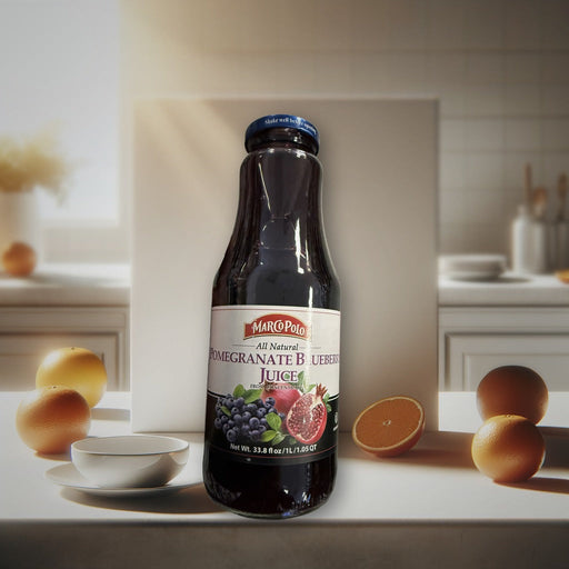 Marco Polo All Natural Pomegranate Blueberry Juice 1000 g — authentic beverage from Georgia | Hamilton Euromarket