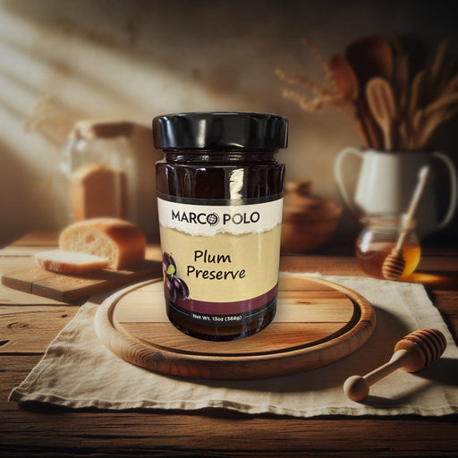 Marco Polo Plum Preserve 13oz (368g) — authentic pantry from Bulgaria | Hamilton Euromarket