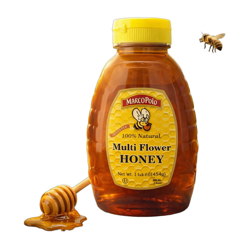 Marco Polo Multi Flower Natural Honey 454 g | Hamilton Euromarket