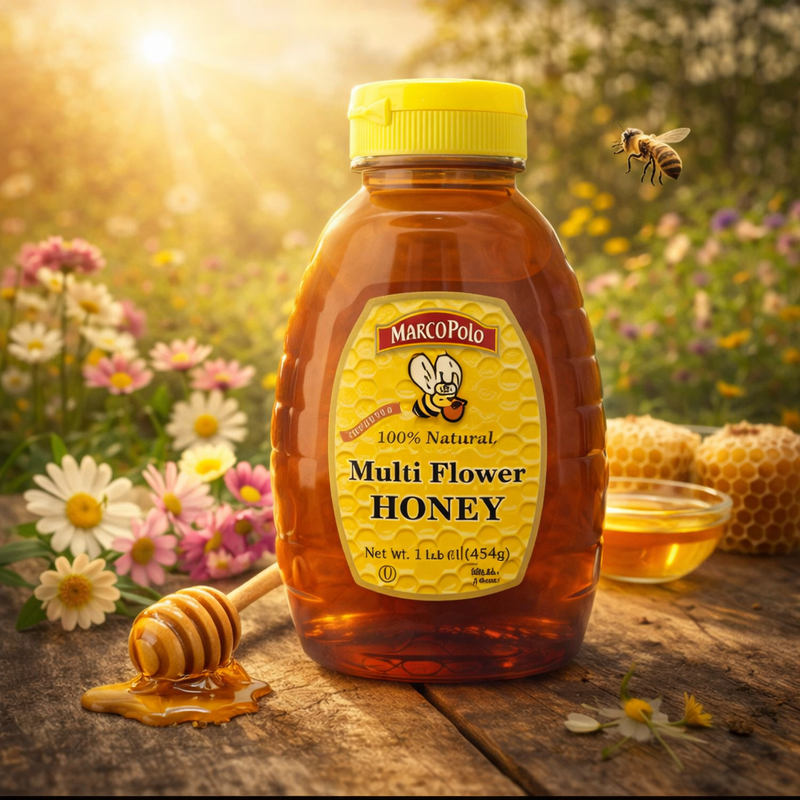 Marco Polo Multi Flower Natural Honey 454 g