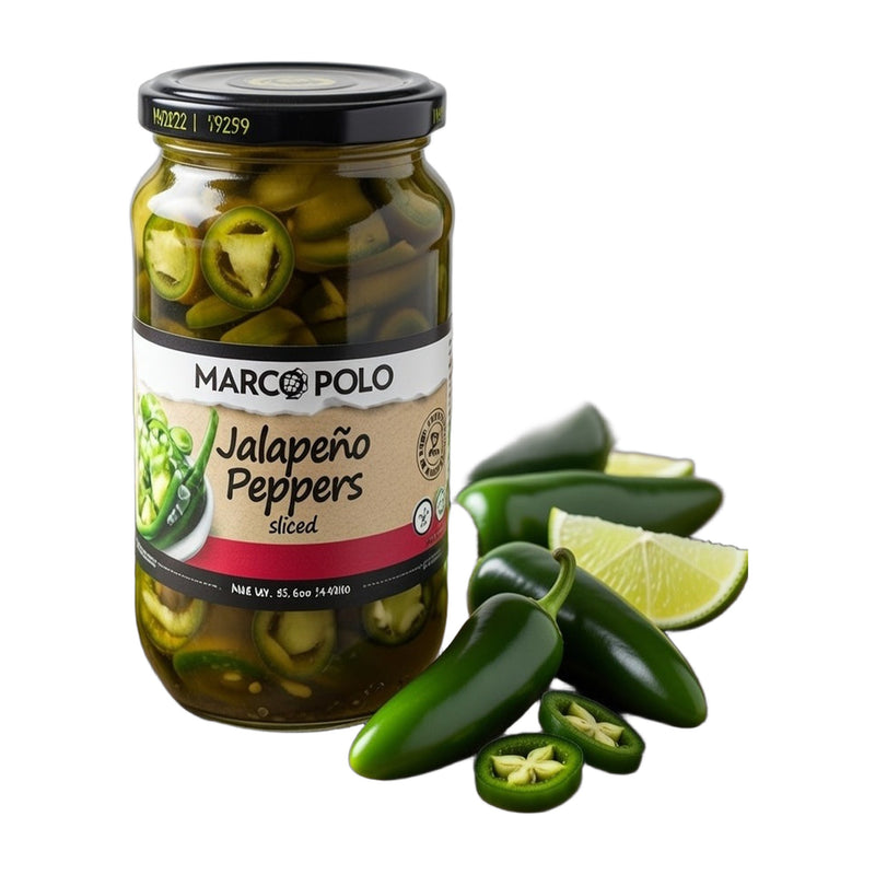 Marco Polo Sliced Jalapeno Peppers 440 g | Hamilton Euromarket