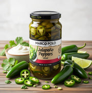 Marco Polo Sliced Jalapeno Peppers 440 g — authentic pantry from Turkey | Hamilton Euromarket
