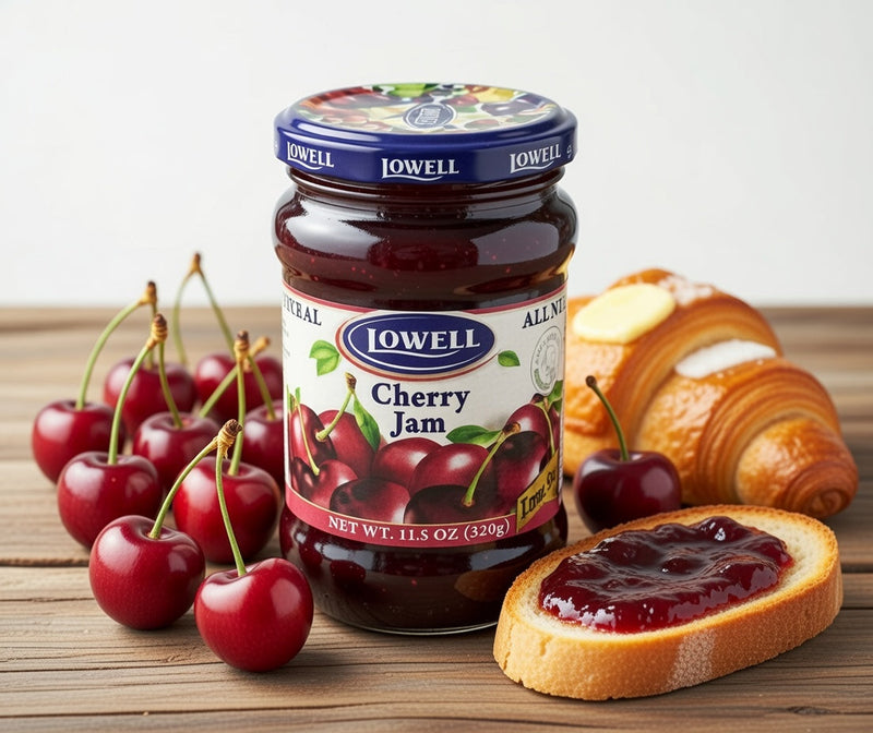 Lowell Cherry Jam Low Sugar 320 g