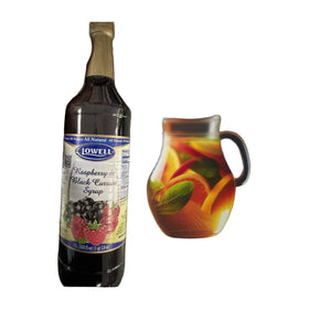 Lowell Raspberry & Black Currant Syrup, Polish Fruit Syrup 1L (33.8fl oz)