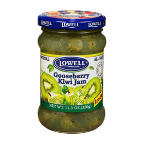 Lowell Foods Gooseberry Kiwi Jam Low Sugar 320g (11.3oz)