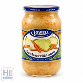 Lowell Polish Sauerkraut with Carrots (Kapusta Kiszona z Marchewką), Polish 880g (1.9lb)