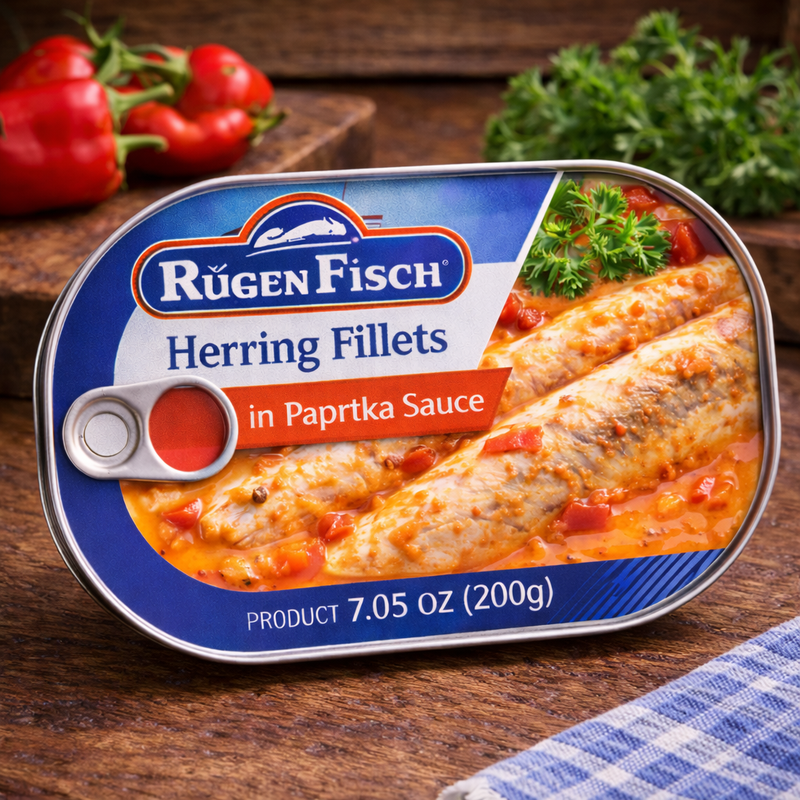 Rügen Fisch Herring Fillets in Paprika Sauce 200 g