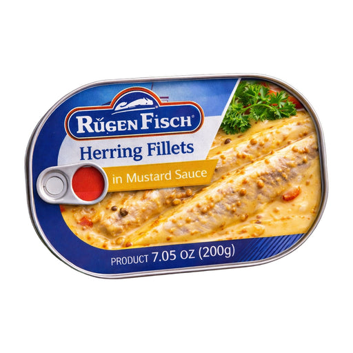 Rügen Fisch Herring Fillets in Mustard Sauce 200 g | Hamilton Euromarket