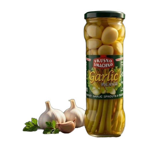 Vkusno Smachno Garlic Picante Pickled Garlic Cloves 720 g | Hamilton Euromarket