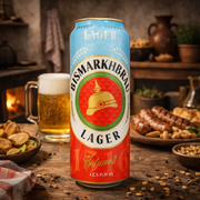 Bismarkhbrau Lager Beer 500 mL — authentic alcohol from Germany | Hamilton Euromarket