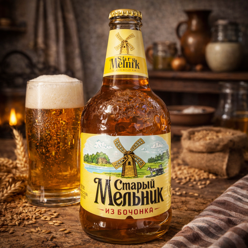 Stary Melnik Iz Bochonka Beer 450 mL