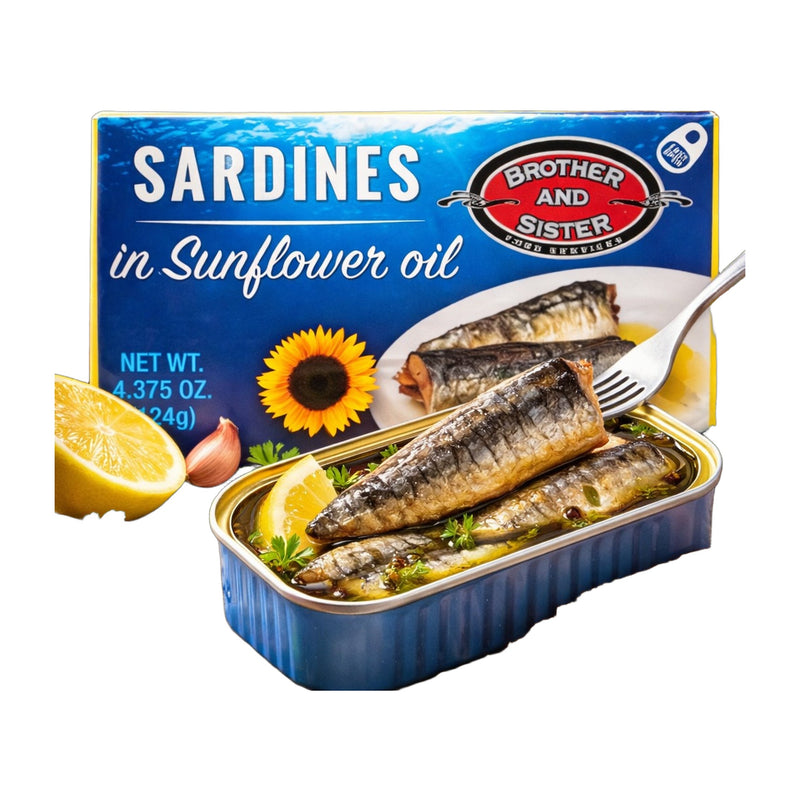 Brother & Sister Sardines in Sunflower Oil 125 g | Hamilton Euromarket