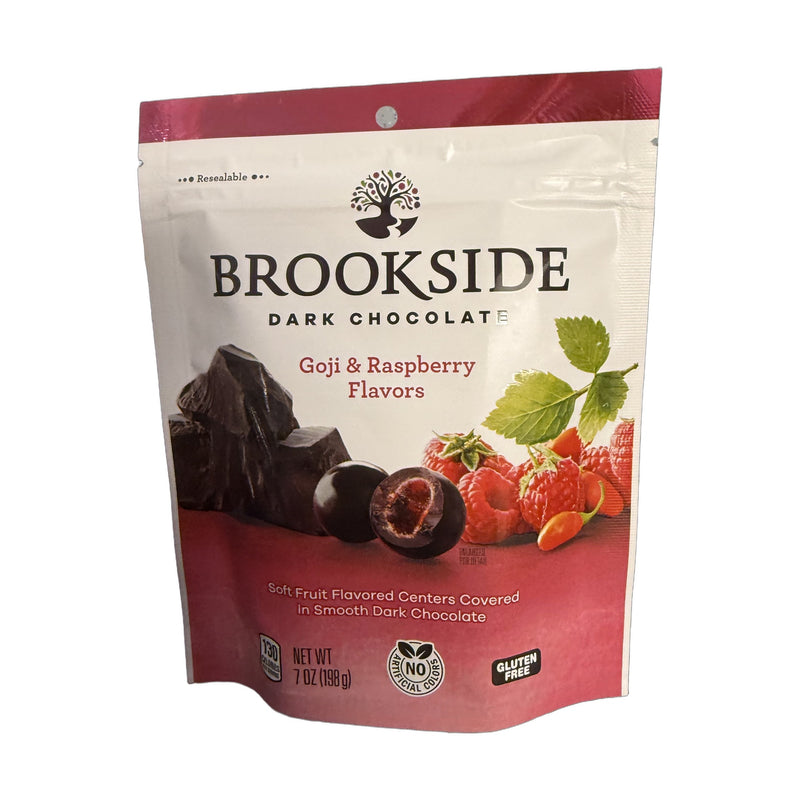Brookside Goji &amp; Raspberry Flavors Soft Fruit Flavored Centers Covered In Smooth Dark Chocolate 198 g | Hamilton Euromarket