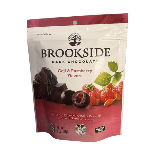 Brookside Goji &amp; Raspberry Flavors Soft Fruit Flavored Centers Covered In Smooth Dark Chocolate 198 g | Hamilton Euromarket