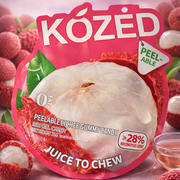 Kozed Peelable Gummy Candy Lychee 75 g — authentic snack from China | Hamilton Euromarket
