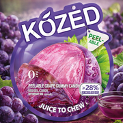 Kozed Peelable Gummy Candy Grape 75 g — authentic snack from China | Hamilton Euromarket