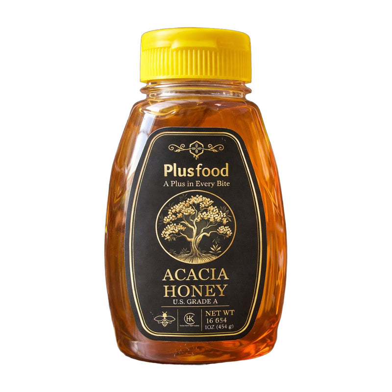 PlusFood Acacia Honey 454 g | Hamilton Euromarket